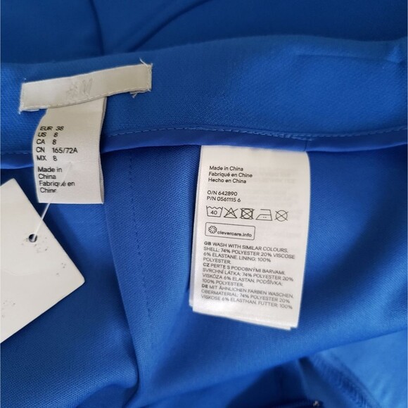 H&M Faux Wrap Asymmetric Mini Skirt with Silver Tone Hardware Accent Design - Picture 9 of 10